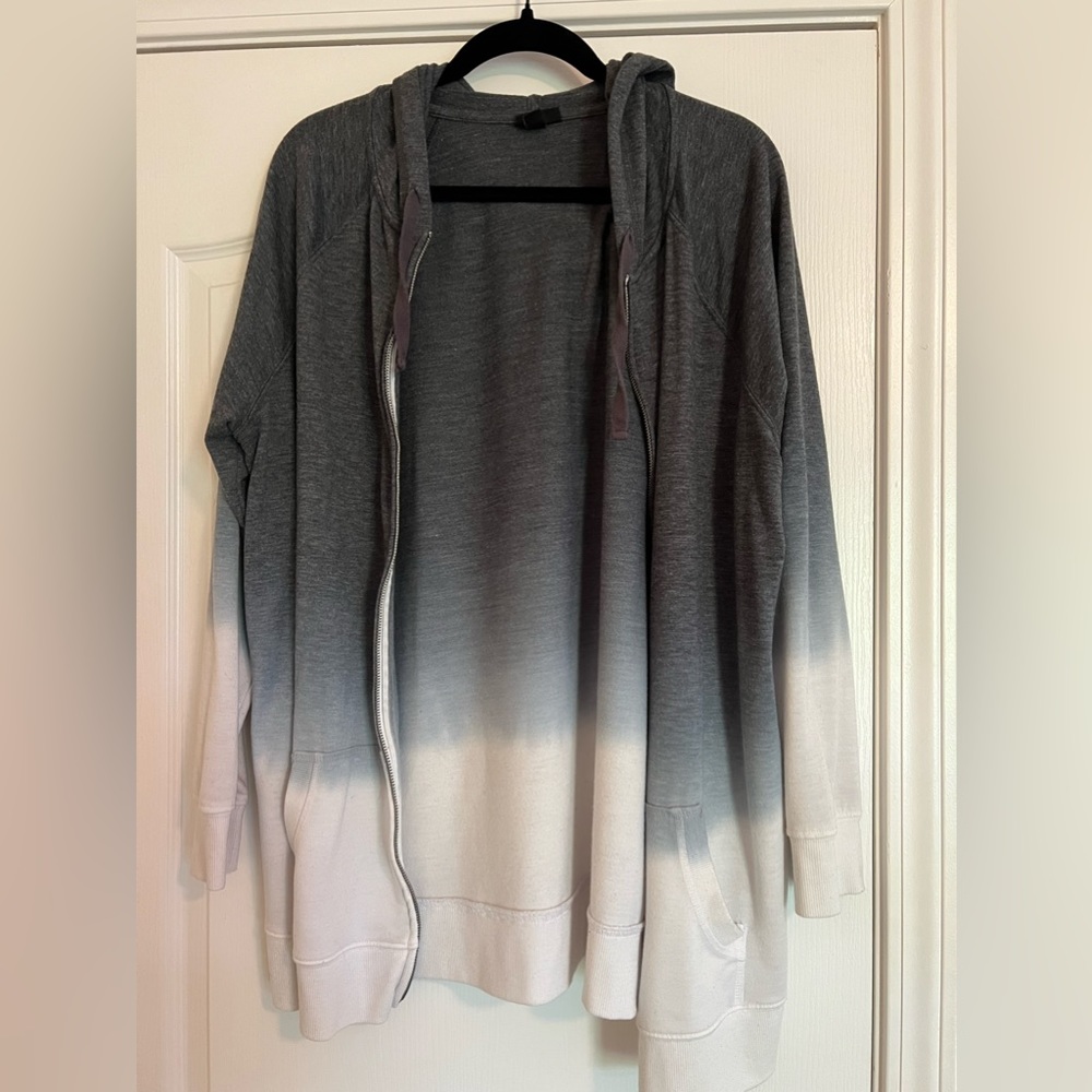 Ombré Zip Hoodie